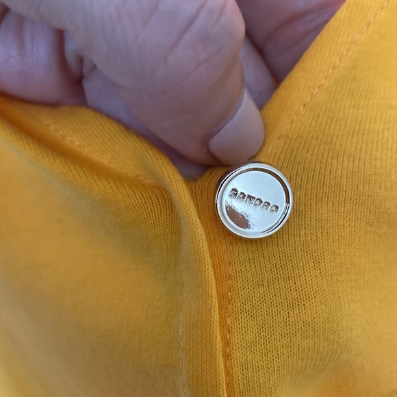 Sandro Paris size 1 yellow top - Picture 4 of 4